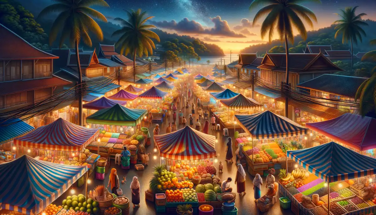 Night market in Phuket — Sunday Walking Street in the evening