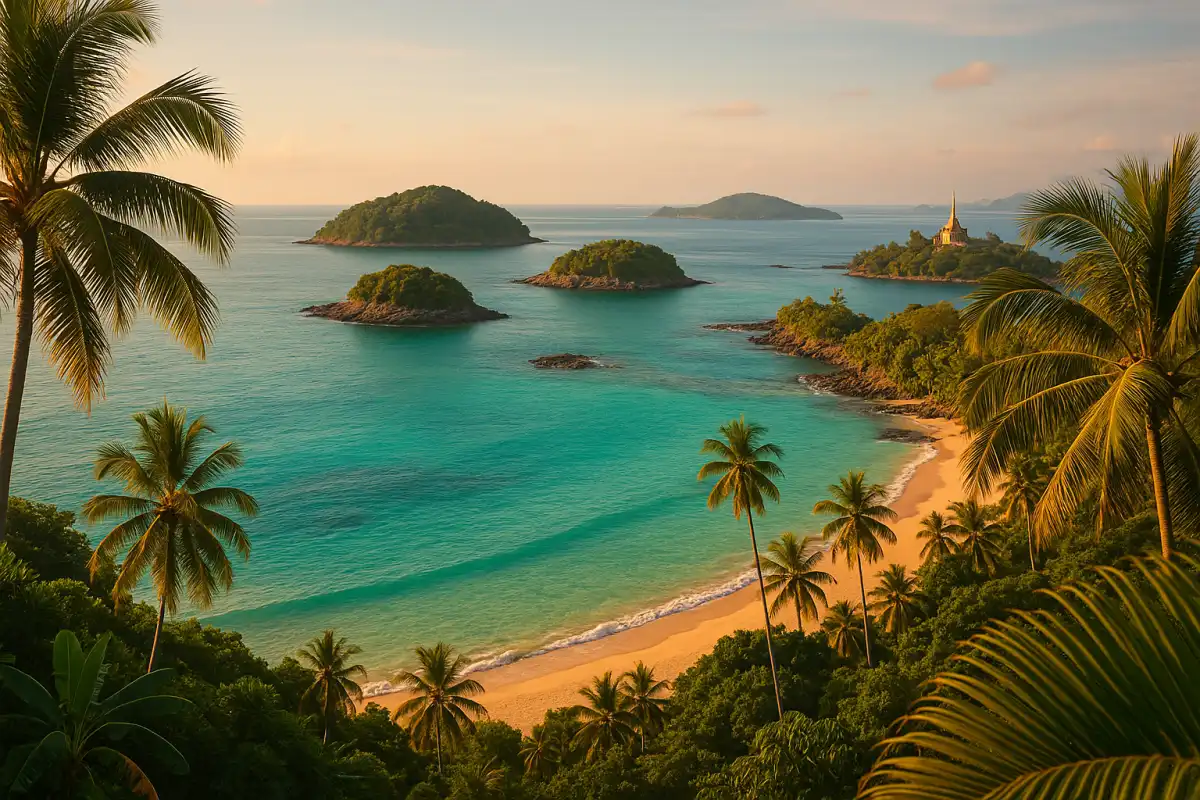 5-day Phuket itinerary — panoramic beach and island view