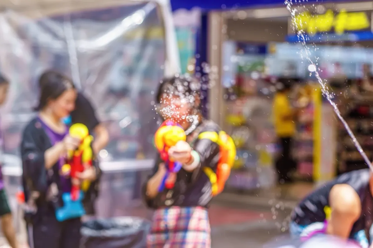 Phuket in April — Songkran water fights on Bangla Road