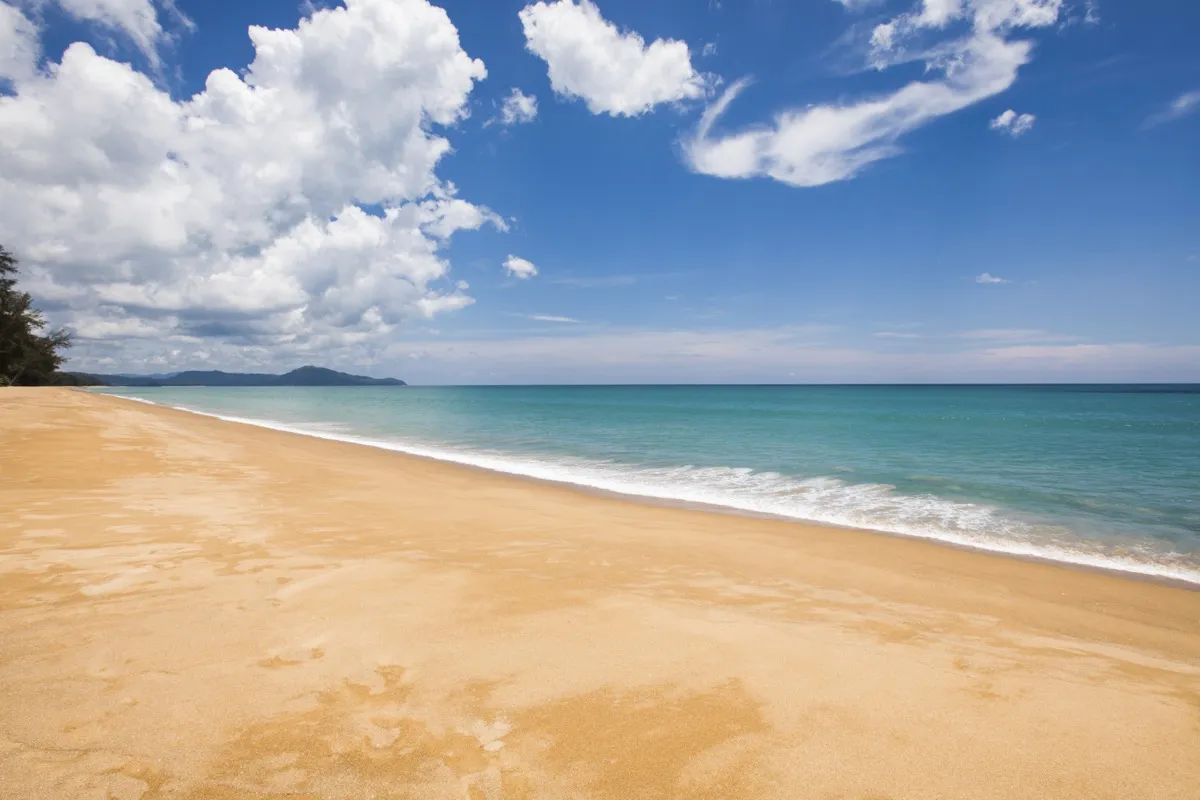 Phuket in August — empty Karon Beach in the low season