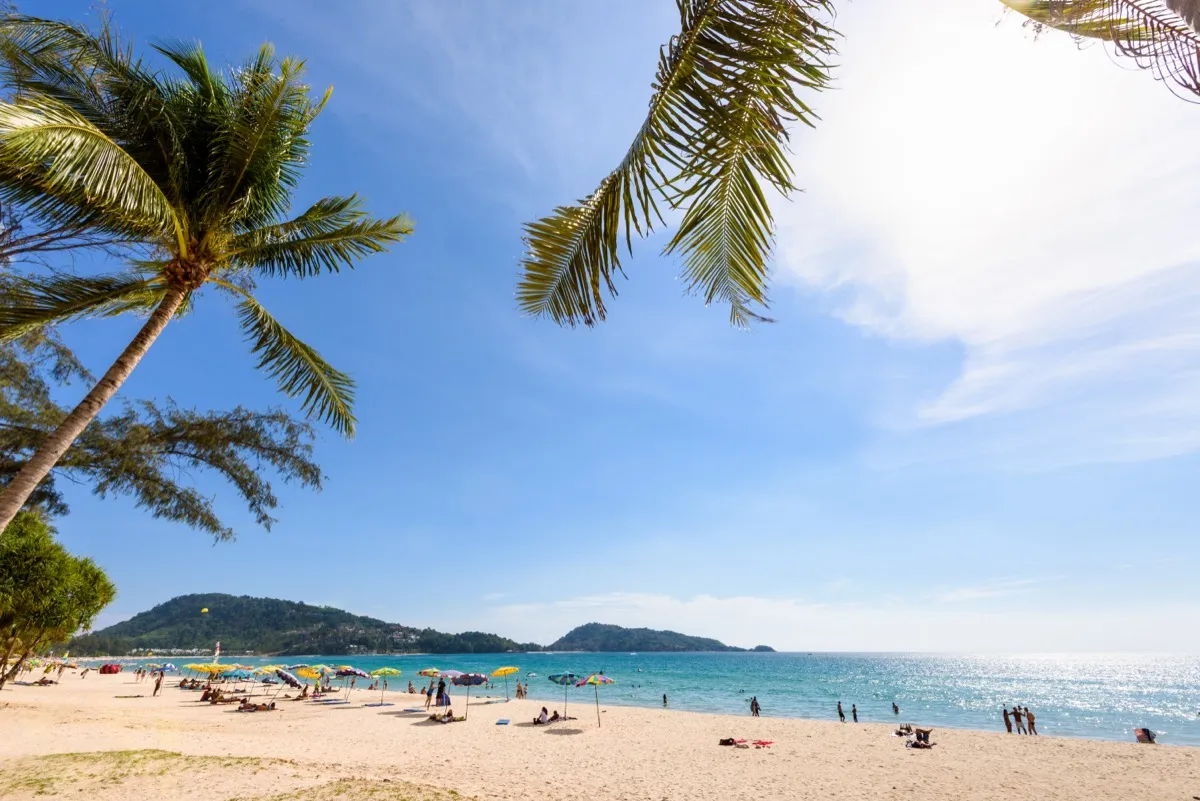 Phuket in February — turquoise sea and clear skies at Surin Beach