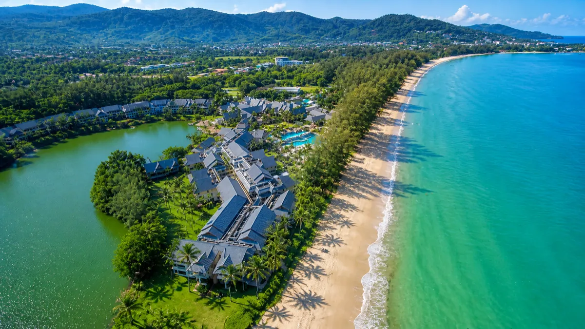 Bang Tao Beach in Phuket — long beach and Laguna resort hotels