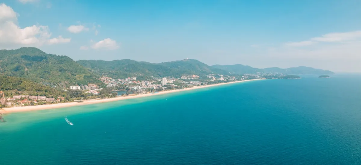 Karon Beach in Phuket — golden sand and turquoise sea