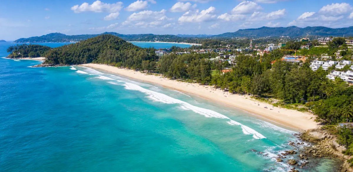 Surin Beach in Phuket — beach club and sunset